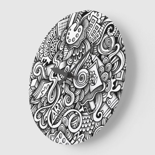 Art Wall Clock Große Wanduhr (Winkel)