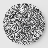 Art Wall Clock Große Wanduhr (Vorderseite)