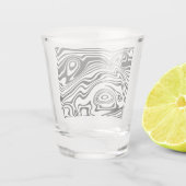 Art Wavy Strip Shootglas Schnapsglas (Rückseite)