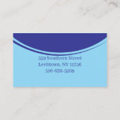 Art & Weise der Marine & Blue Green Visitenkarte (Rückseite)