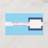 Art & Weise der Marine & Blue Green Visitenkarte (Vorderseite)