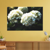*~* Art White Hydrangea TV2 Stretched Canvas Print Leinwanddruck (Insitu (Wohnzimmer))