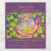 Art Wine Label "Mighty Winemaker" Weinetikett (Einzelnes Label)