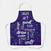 Art Words Paint Spritzer Schürze (Vorderseite)