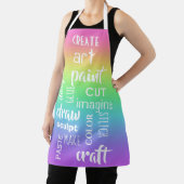 Art Words Rainbow Gradient Schürze (InSitu)