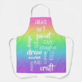 Art Words Rainbow Gradient Schürze (Vorderseite)