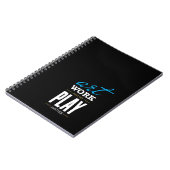 Art, Work and no Play Notebook Notizblock (Linke Seite)