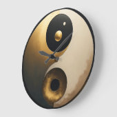 Art Yin Yang Große Wanduhr (Winkel)
