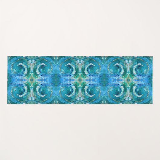 Art yoga mat -Positivity Spiral Yogamatte (Vorderseite (Horizontal))