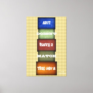 Art Zitat 3: Leinwanddruck