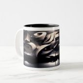 Art Zweifarbige Tasse (Vorderseite Links)