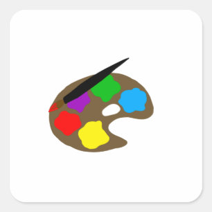 Artboard Paint Colors Quadratischer Aufkleber