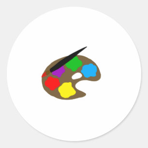 Artboard Paint Colors Runder Aufkleber
