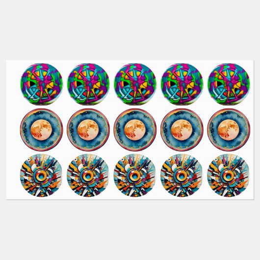 ArtBursts Etiketten (Blatt)