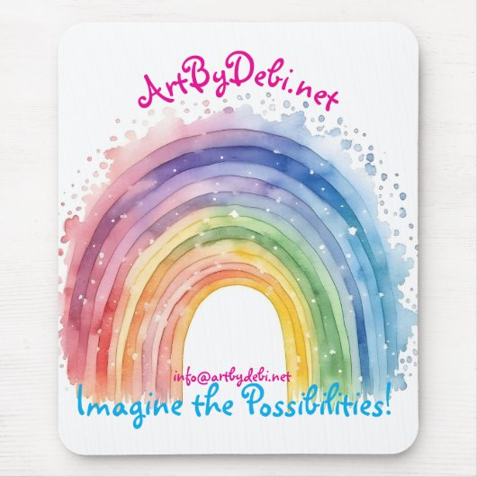ArtbyDebi.net Rainbow Mousepad (Vorne)