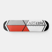ArtCore-Skateboards/ Big Logo RED Skateboard (Horizontal)