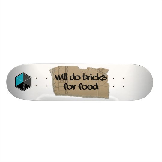 ArtCore-Skateboards/ Theme Tricks For Food Bedrucktes Skateboard
