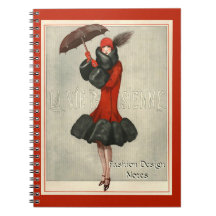 ArtDeco 20’s Flapper/Fashion Illustration Notebook