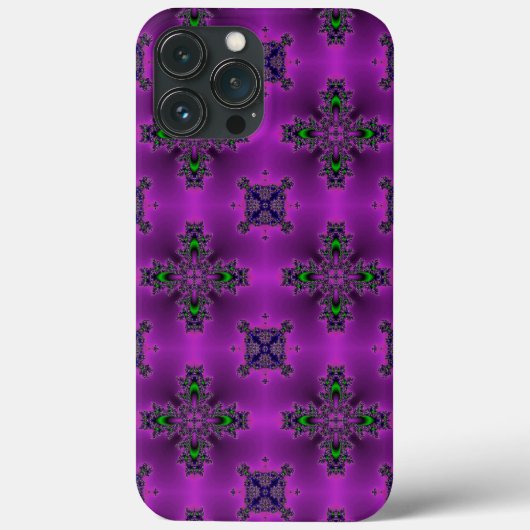 Artdeco Abstrakt Blume Case-Mate iPhone Hülle (Rückseite)