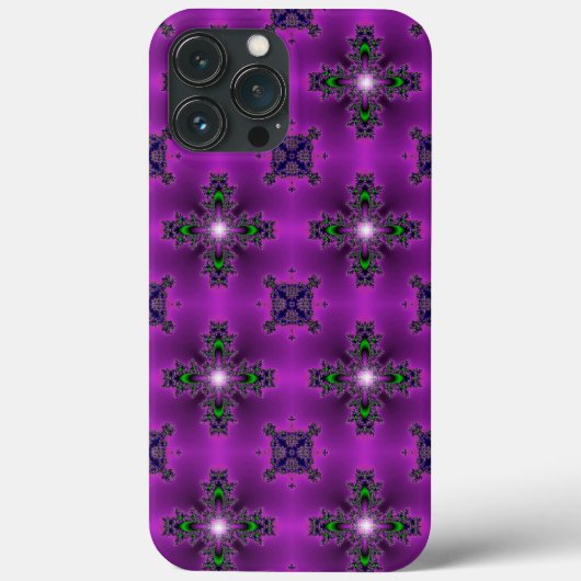 Artdeco Abstrakte Blume und Sterne Case-Mate iPhone Hülle (Rückseite)