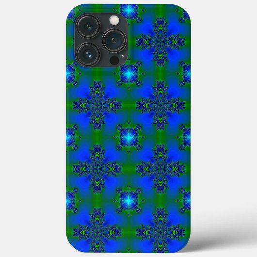 Artdeco Abstrakte Blume und Sterne Case-Mate iPhone Hülle (Rückseite)