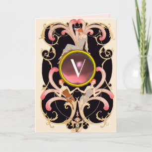 ARTDECO BEAUTY FASHION MONOGRAM Valentinstag Feiertagskarte
