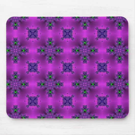 Artdeco-Blume im Retro-Mouse-Pad Mousepad (Vorne)