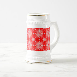 Artdeco-Blume im Retro-Stil Bierglas