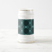 Artdeco-Blume im Retro-Stil Bierglas (Mittel)