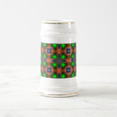 Artdeco-Blume im Retro-Stil Bierglas (Mittel)