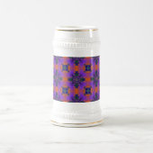 Artdeco-Blume im Retro-Stil Bierglas (Mittel)