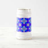 Artdeco-Blume im Retro-Stil Bierglas (Mittel)