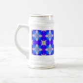 Artdeco-Blume im Retro-Stil Bierglas (Links)