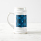 Artdeco-Blume im Retro-Stil Bierglas (Links)
