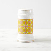 Artdeco-Blume im Retro-Stil Bierglas (Mittel)