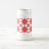 Artdeco-Blume im Retro-Stil Bierglas (Mittel)