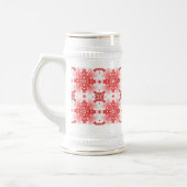 Artdeco-Blume im Retro-Stil Bierglas (Links)