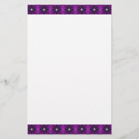 Artdeco-Blume im Retro-Stil Briefpapier (Vorderseite)