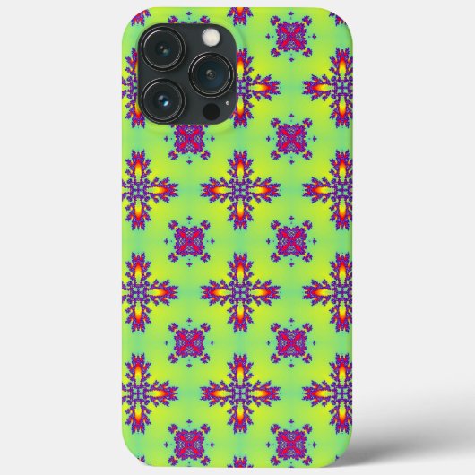Artdeco-Blume im Retro-Stil Case-Mate iPhone Hülle (Rückseite)