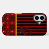 Artdeco-Blume im Retro-Stil Case-Mate iPhone Hülle (Rückseite (Horizontal))