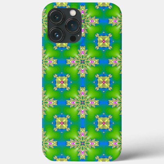 Artdeco-Blume im Retro-Stil Case-Mate iPhone Hülle (Rückseite)