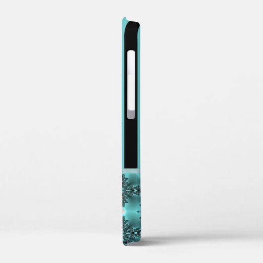 Artdeco-Blume im Retro-Stil Case-Mate iPhone Hülle (Rückseite / Links)