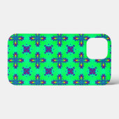 Artdeco-Blume im Retro-Stil Case-Mate iPhone Hülle (Rückseite (Horizontal))