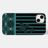 Artdeco-Blume im Retro-Stil Case-Mate iPhone Hülle (Rückseite (Horizontal))