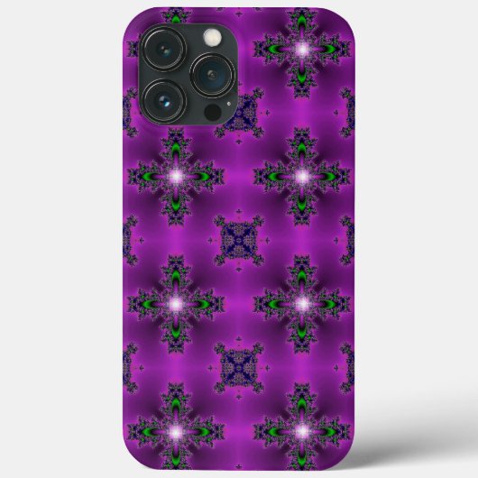 Artdeco-Blume im Retro-Stil Case-Mate iPhone Hülle (Rückseite)