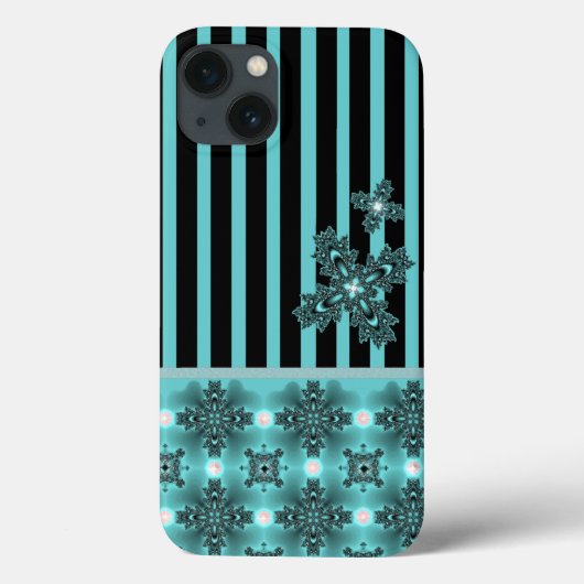 Artdeco-Blume im Retro-Stil Case-Mate iPhone Hülle (Rückseite)