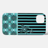 Artdeco-Blume im Retro-Stil Case-Mate iPhone Hülle (Rückseite (Horizontal))