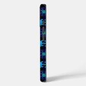 Artdeco-Blume im Retro-Stil Case-Mate iPhone Hülle (Rückseite / Links)