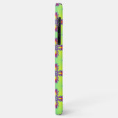 Artdeco-Blume im Retro-Stil Case-Mate iPhone Hülle (Hinten/Links)