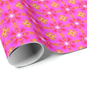 Artdeco-Blume im Retro-Stil Geschenkpapier